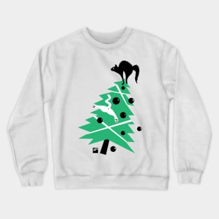 Angry Animals - Catmas tree Crewneck Sweatshirt